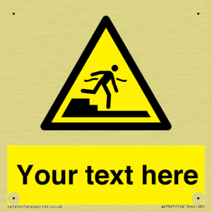 Custom warning Submerged step or steps